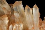 Tangerine Quartz Crystal Cluster - Madagascar #112803-1